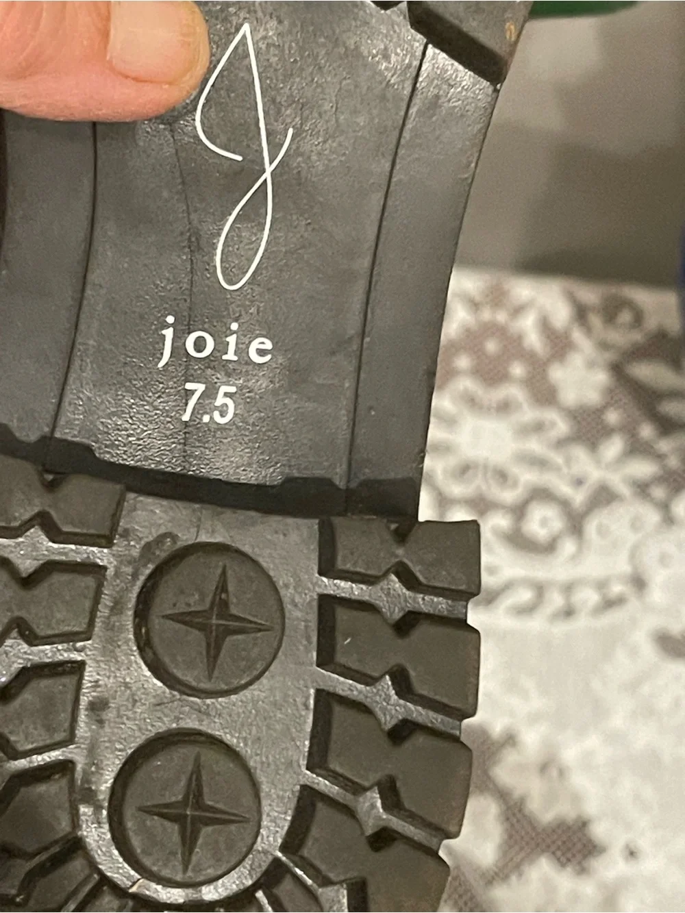 Joie Brown Suede Chelsea Booties with Lug Sole